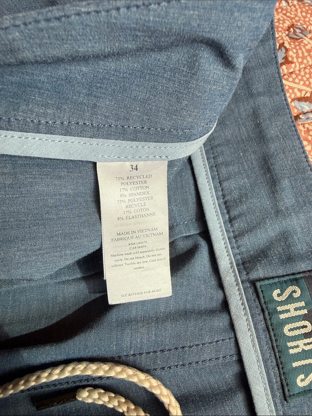 Faherty All Day Shorts - Blue